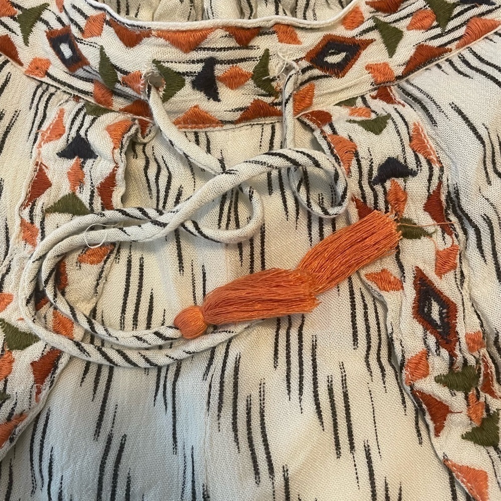 Drapey Boho Tassel High Waisted Shorts - Picture 4 of 5